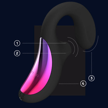 LELO - ENIGMA CRUISE DUBBELE STIMULATIE SONISCHE MASSAGEAPPARAAT ZWART