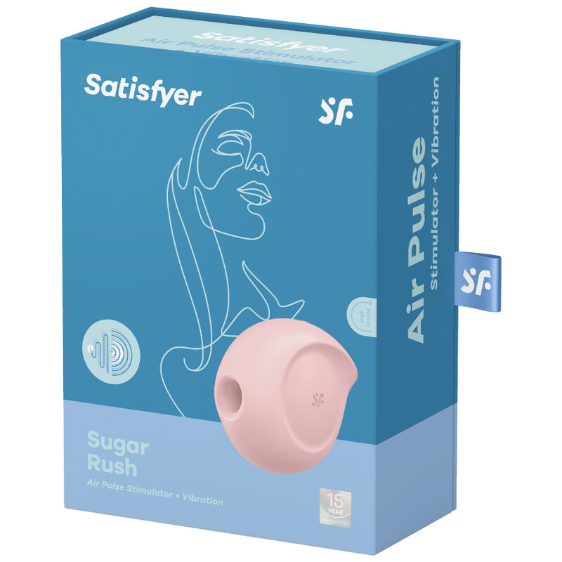SATISFYER - SUGAR RUSH-luchtpulsstimulator & vibrator ROZE