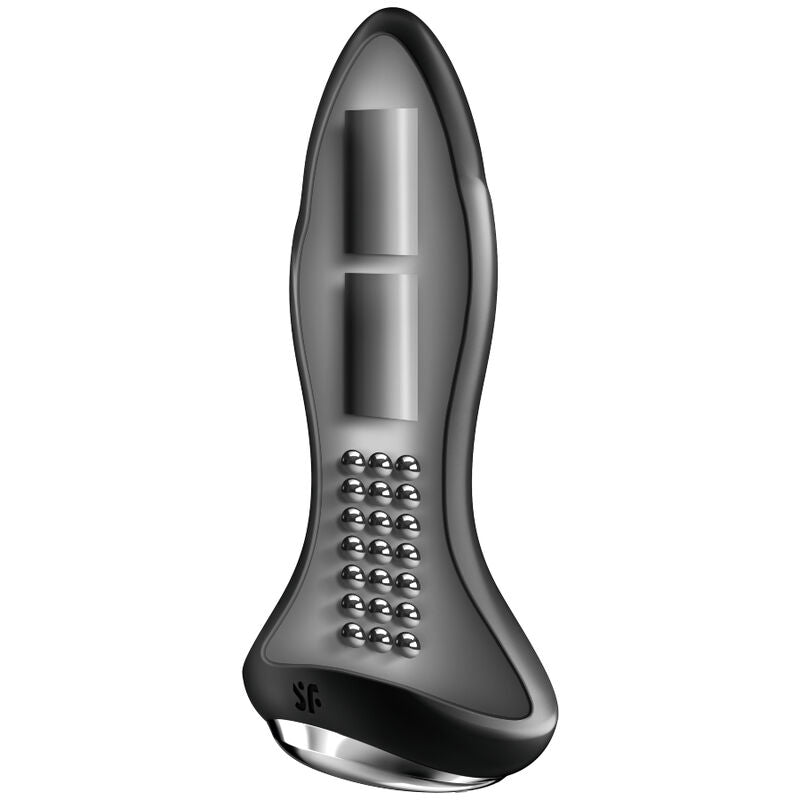 SATISFYER - ROTATOR PLUG 1+ VIBRERENDE PLUG MET APP ZWART