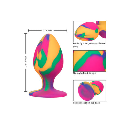 CALEXOTICS - CHEEKY GROTE TIE-DYE ANALE PLUG