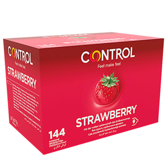 CONTROL - ADAPTA aardbeiencondooms 144 stuks