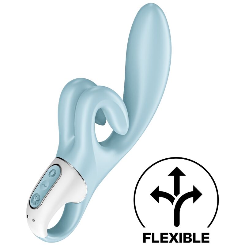 SATISFYER - TOUCH ME KONIJNTRILVIBRATIE BLAUW