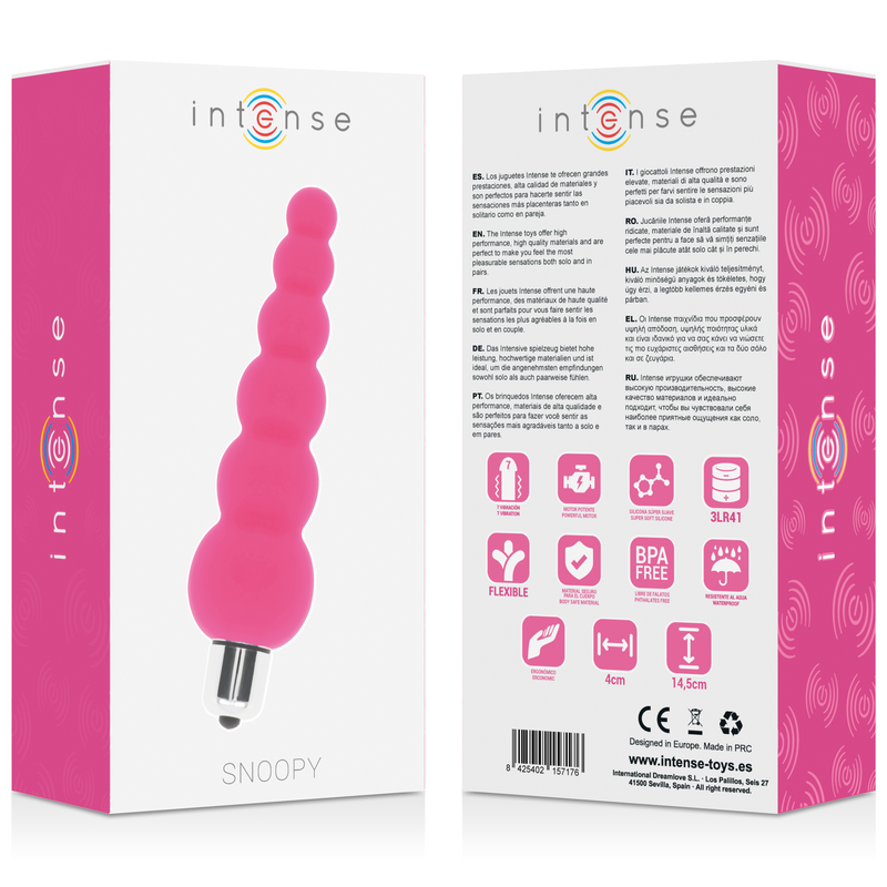 INTENSE - SNOOPY 7 snelheden siliconen INTENSE - roze