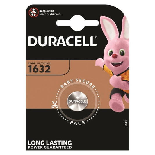 DURACELL - LITHIUMKNOOPCEL CR1632 3V 1 STUK