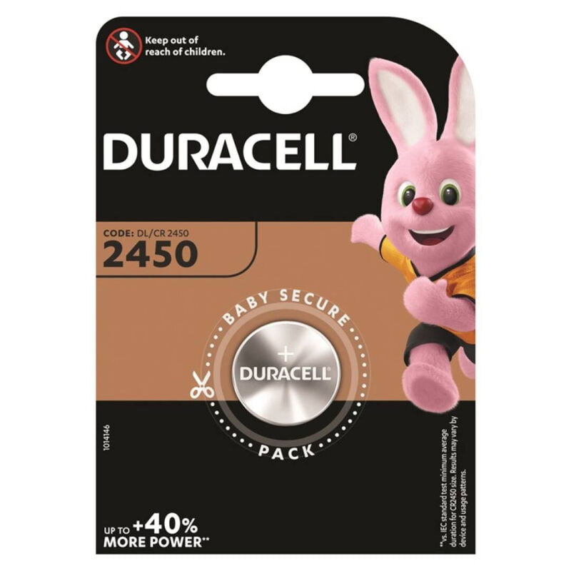 DURACELL - LITHIUMKNOOPCEL CR2450 3V 1 STUK