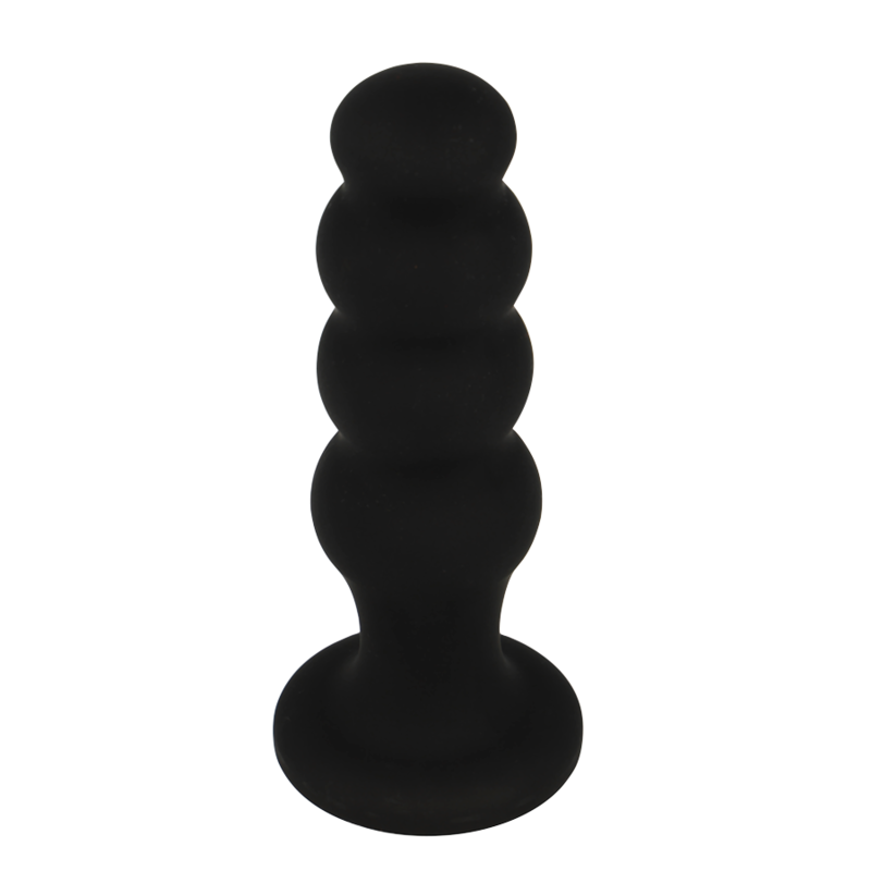 BLACK&SILVER - SCOTT PREMIUM ANALE PLUG VAN SILICONEN ZWART