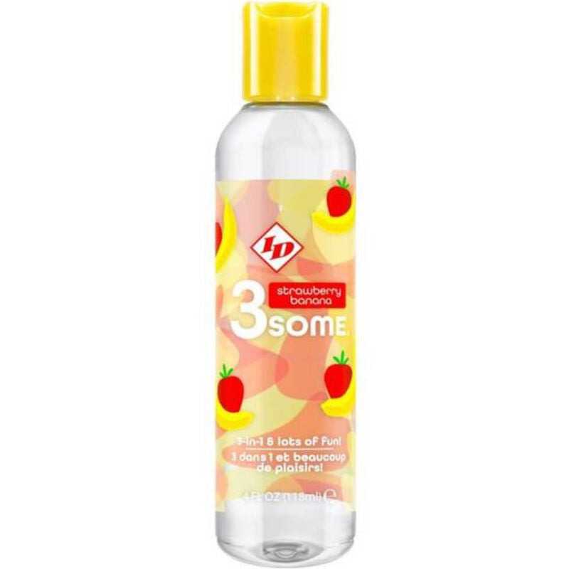 ID 3SOME - 4 FL OZ AARDBEI-BANAANFLES