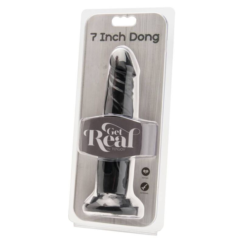 GET REAL - DONG 18 CM ZWART