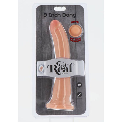 GET REAL - DONG MET DUBBELE DICHTHEID 20,5 CM HUIDKLEUR