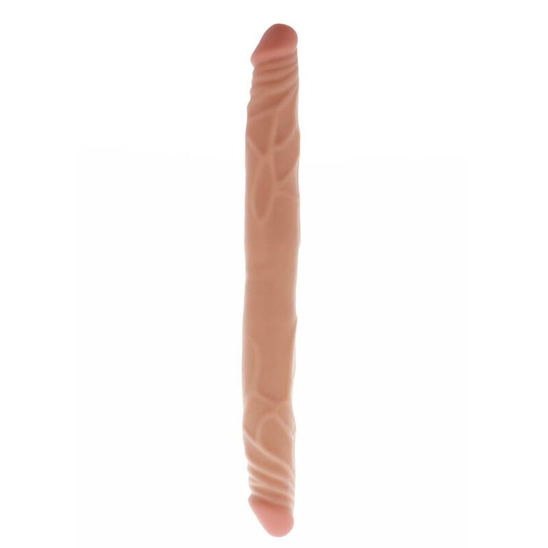 GET REAL - DUBBELE DONG 35 CM HUIDKLEUR