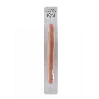 GET REAL - DUBBELE DONG 35 CM HUIDKLEUR