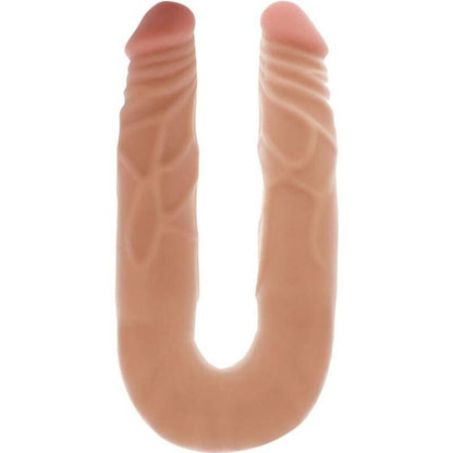 GET REAL - DUBBELE DONG 35 CM HUIDKLEUR