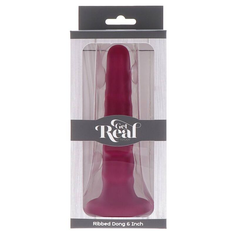 GET REAL - GERIBBELDE DONG 12 CM ROOD