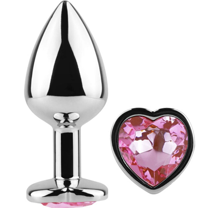SECRETPLAY - METALEN BUTTPLUG FUCHSIAROZE HART KLEIN FORMAAT 7 CM