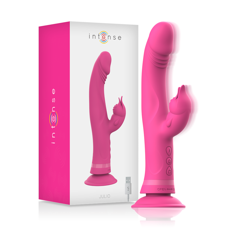 INTENSE - JULIO KONIJNENVIBRATOR ROZE SILICONEN