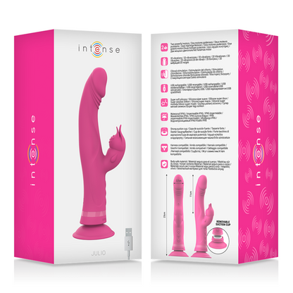 INTENSE - JULIO KONIJNENVIBRATOR ROZE SILICONEN