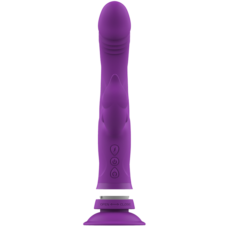 INTENSE - CASANOVA KONIJNENVIBRATOR VAN SILICONEN MET DRIE MOTOREN PAARS