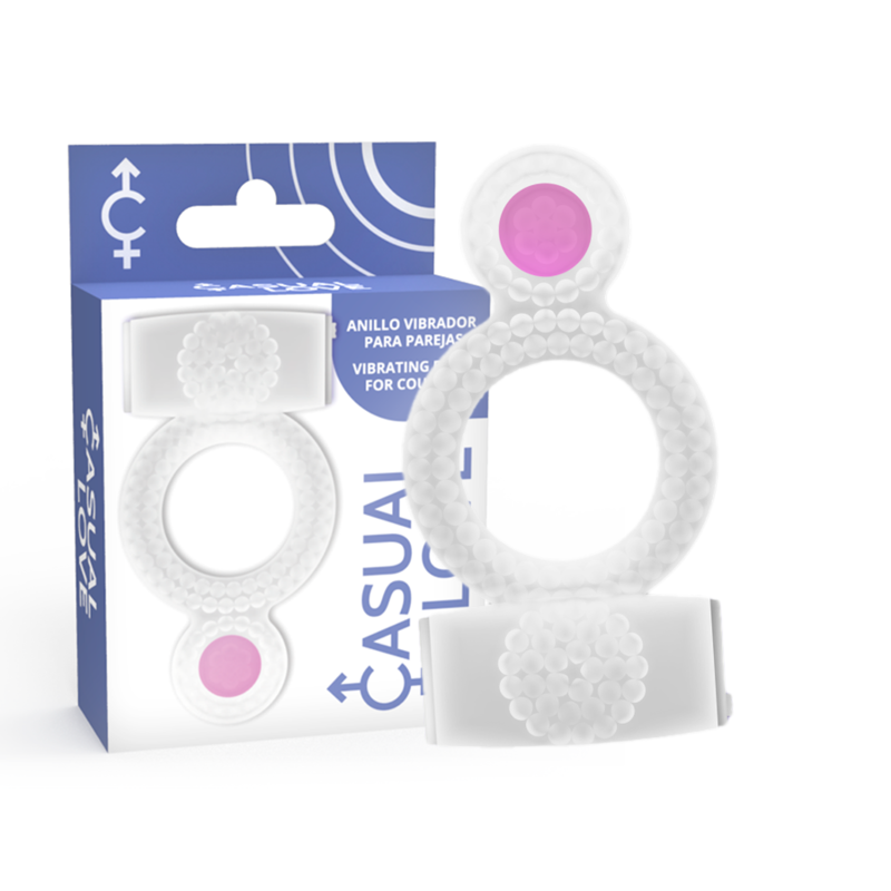 CASUAL LOVE - RING TRILLEND DUBBEL PLEZIER TRANSPARANT