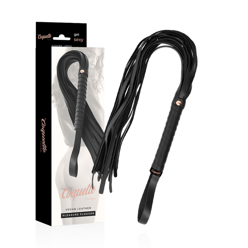 COQUETTE CHIC DESIRE - FANTASY FLOGGER VAN VEGANISTISCH LEER