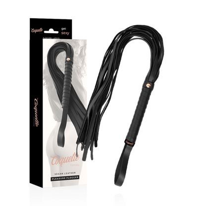 COQUETTE CHIC DESIRE - FANTASY FLOGGER VAN VEGANISTISCH LEER