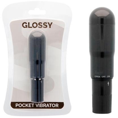 GLOSSY - Pocketvibrator zwart