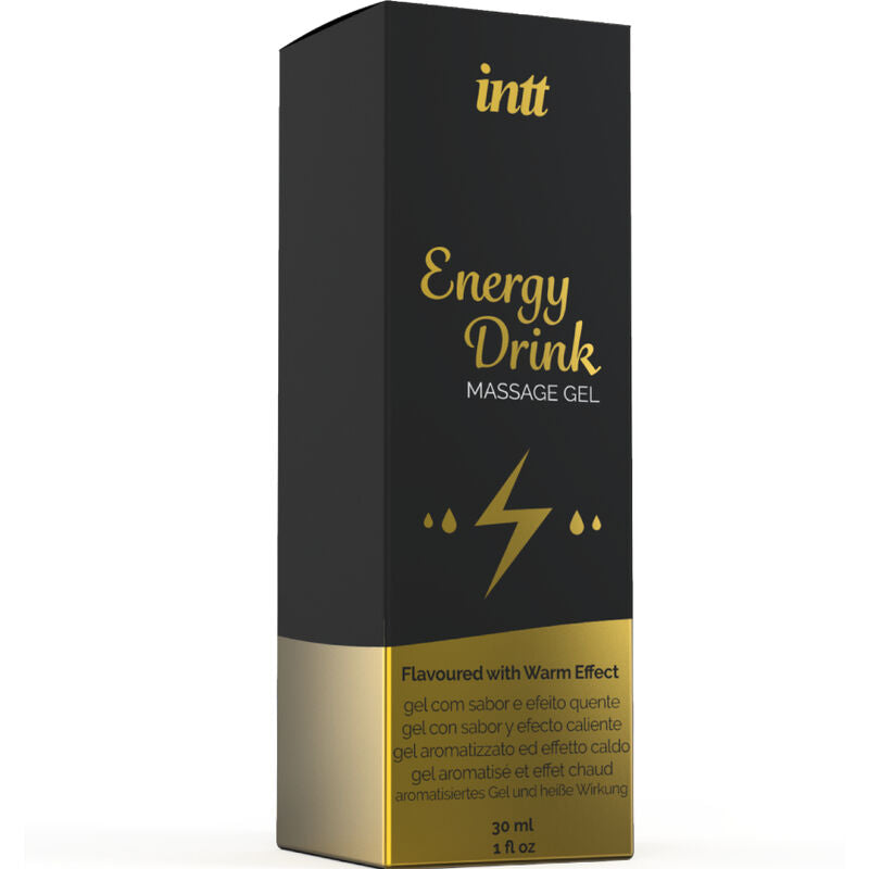 INTT MASSAGE & ORAL SEX - MASSAGEGEL MET SMAAK VAN ENERGIEDRANK EN VERWARMEND EFFECT