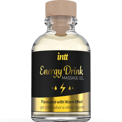 INTT MASSAGE & ORAL SEX - MASSAGEGEL MET SMAAK VAN ENERGIEDRANK EN VERWARMEND EFFECT