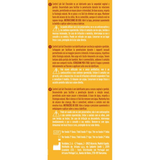 CONTROL - LUB GEL CHOCOLATE-GLIJMIDDEL 75 ML