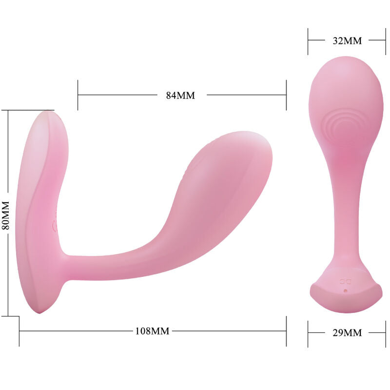 PRETTY LOVE - BAIRD G-SPOT 12 vibraties, oplaadbaar, roze, met app