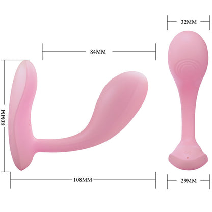PRETTY LOVE - BAIRD G-SPOT 12 vibraties, oplaadbaar, roze, met app