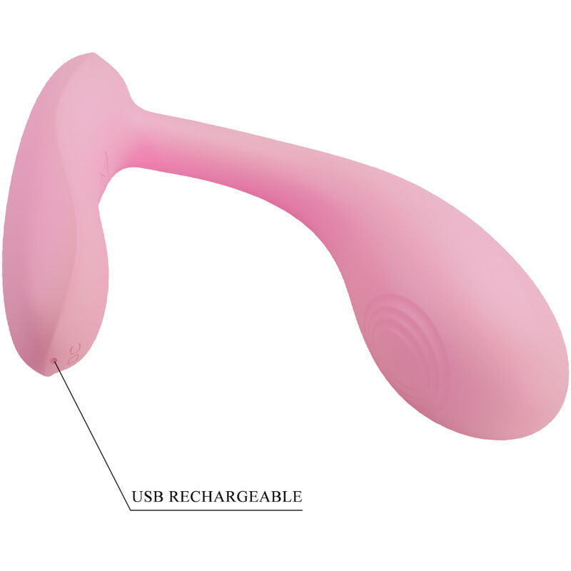 PRETTY LOVE - BAIRD G-SPOT 12 vibraties, oplaadbaar, roze, met app