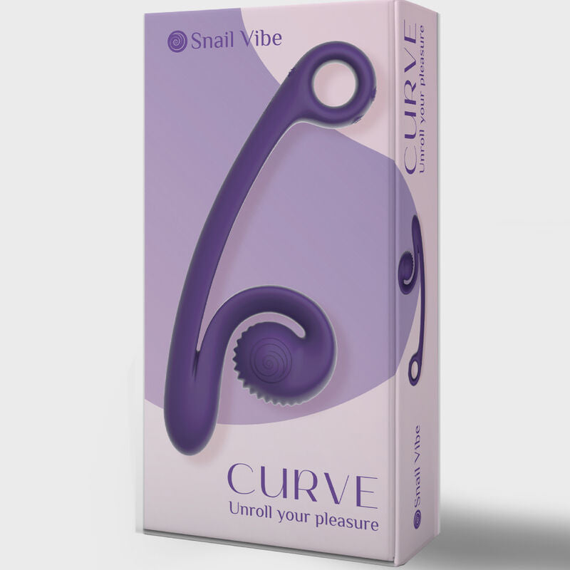 SNAIL VIBE - Gebogen paarse vibrator