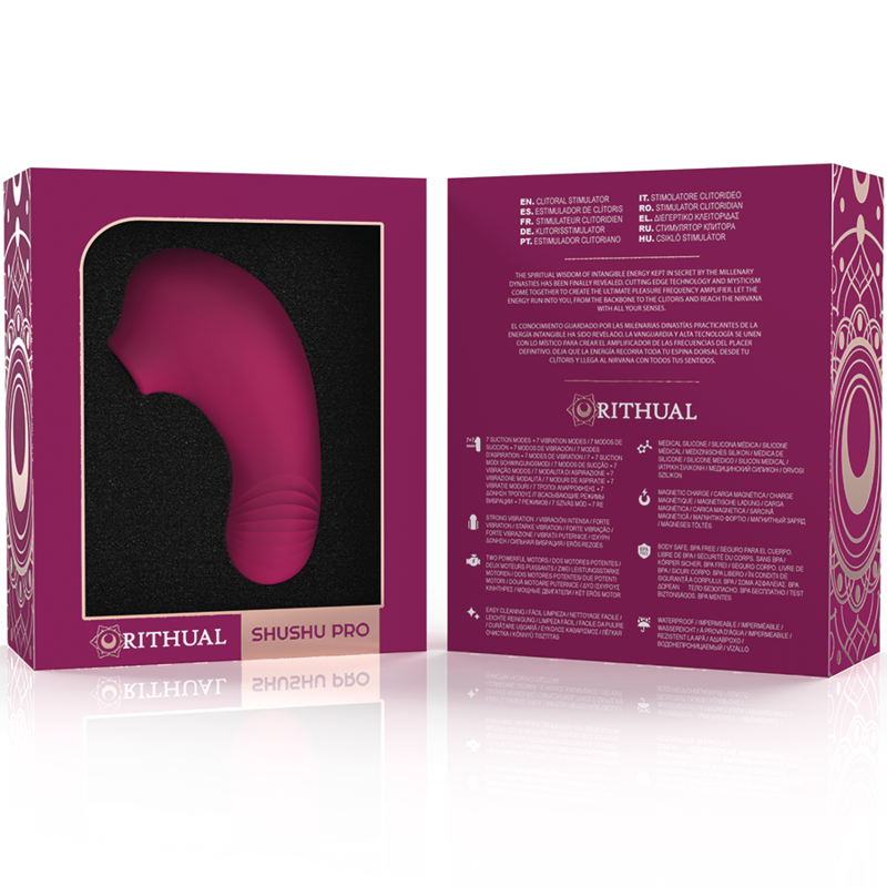 RITHUAL - SHUSHU PRO POCKET CLITORISSTIMULATOR MET 2 KRACHTIGE ORCHIDEEËNMOTOREN