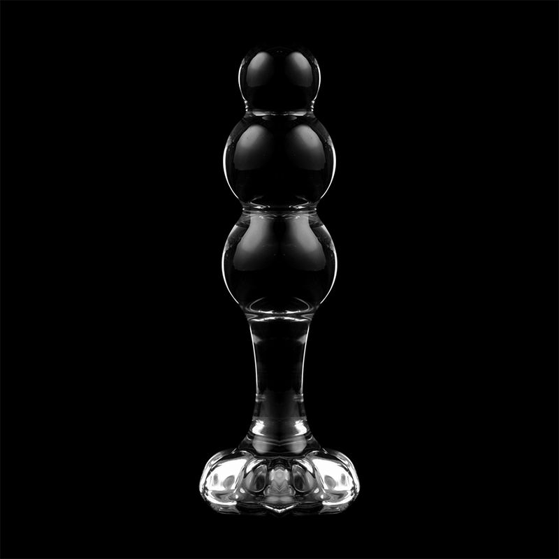 NEBULA SERIES BY IBIZA - MODEL 1 anale plug van borosilicaatglas, transparant, 10.5 CM -O- 3 CM