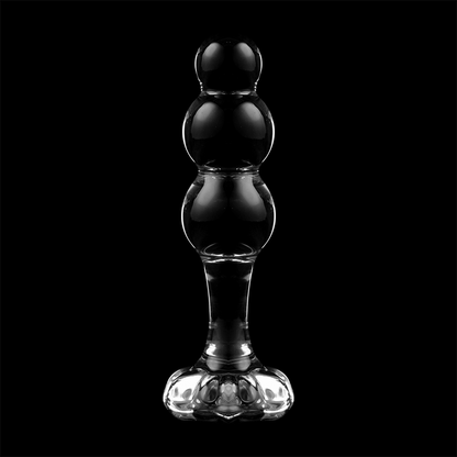 NEBULA SERIES BY IBIZA - MODEL 1 anale plug van borosilicaatglas, transparant, 10.5 CM -O- 3 CM