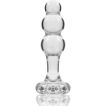 NEBULA SERIES BY IBIZA - MODEL 1 anale plug van borosilicaatglas, transparant, 10.5 CM -O- 3 CM