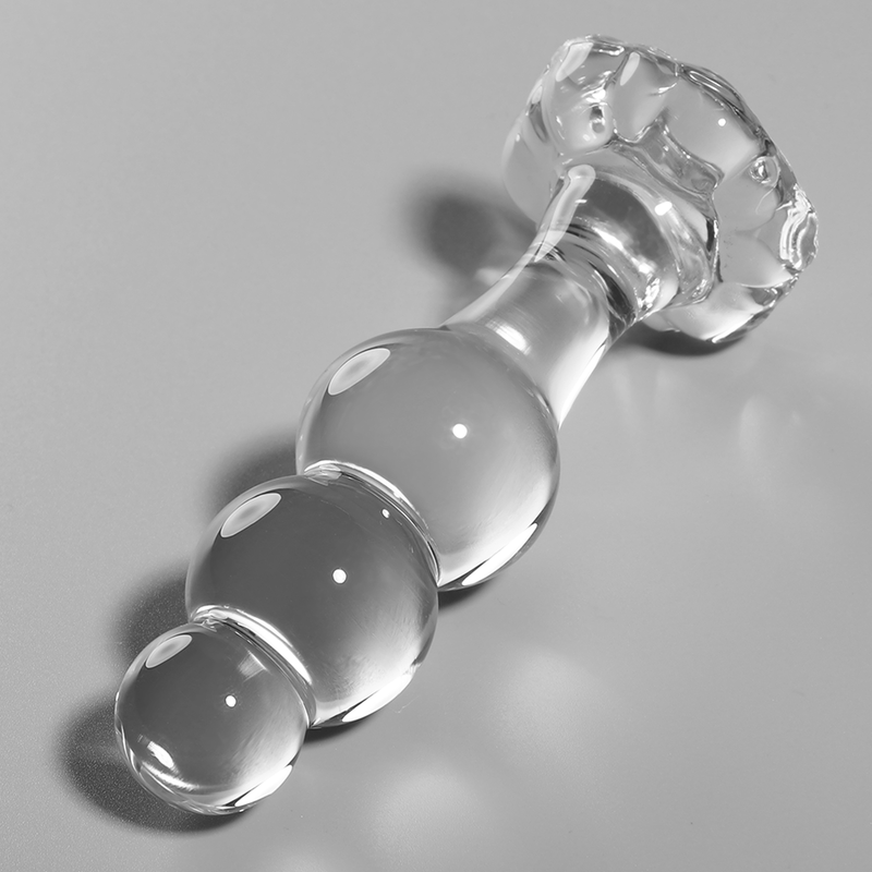 NEBULA SERIES BY IBIZA - MODEL 1 anale plug van borosilicaatglas, transparant, 10.5 CM -O- 3 CM