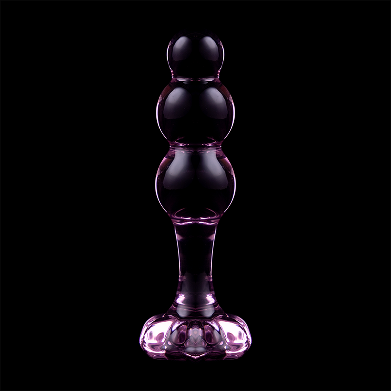 NEBULA SERIES BY IBIZA - MODEL 1 anale plug van borosilicaatglas, roze, 10.5 CM -O- 3 CM