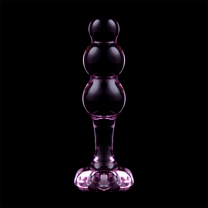 NEBULA SERIES BY IBIZA - MODEL 1 anale plug van borosilicaatglas, roze, 10.5 CM -O- 3 CM