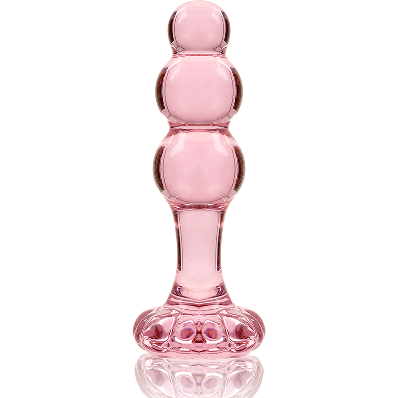 NEBULA SERIES BY IBIZA - MODEL 1 anale plug van borosilicaatglas, roze, 10.5 CM -O- 3 CM