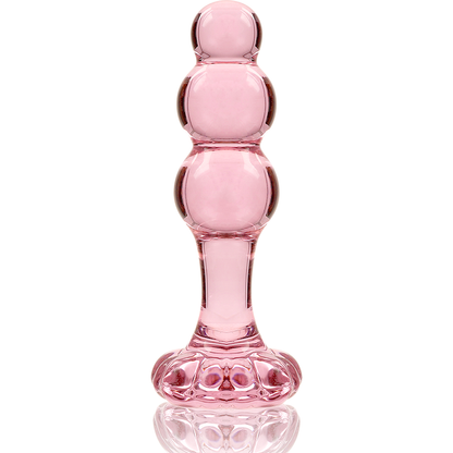 NEBULA SERIES BY IBIZA - MODEL 1 anale plug van borosilicaatglas, roze, 10.5 CM -O- 3 CM