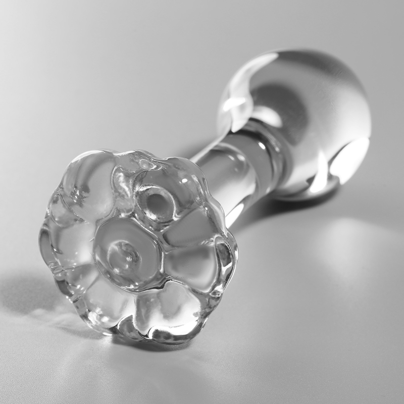 NEBULA SERIES BY IBIZA - MODEL 2 anale plug van borosilicaatglas, transparant, 11 CM -O- 3.5 CM