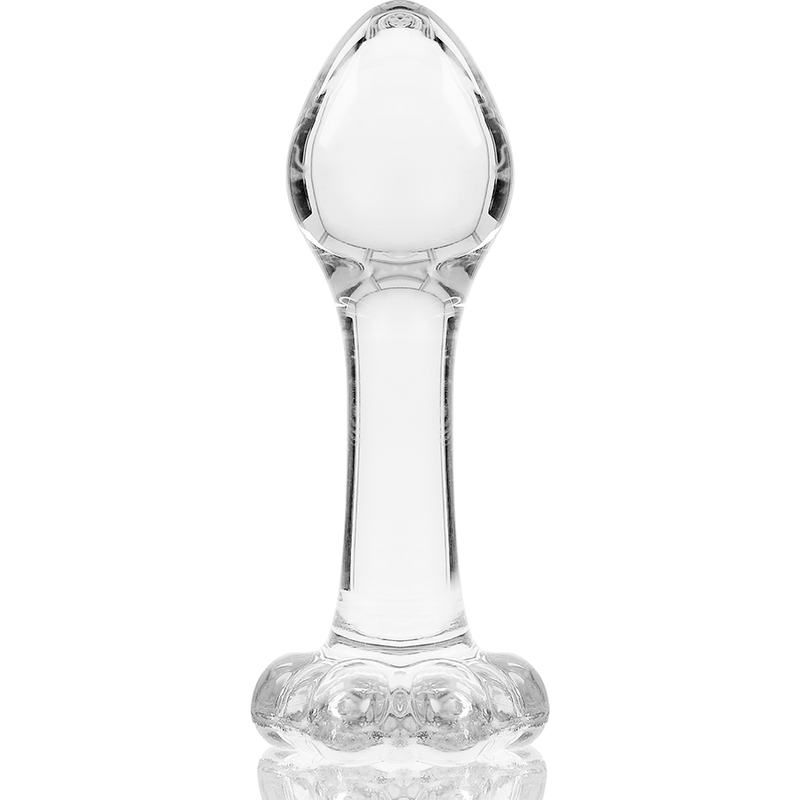 NEBULA SERIES BY IBIZA - MODEL 2 anale plug van borosilicaatglas, transparant, 11 CM -O- 3.5 CM