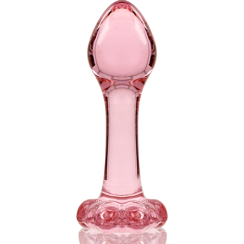 NEBULA SERIES BY IBIZA - MODEL 2 anale plug van borosilicaatglas, roze, 11 CM -O- 3.5 CM