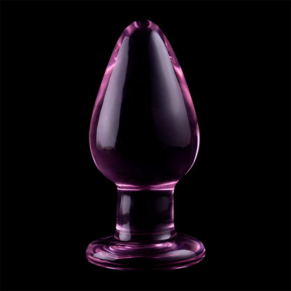 NEBULA SERIES BY IBIZA - MODEL 3 anale plug van borosilicaatglas, roze, 11 CM -O- 5 CM