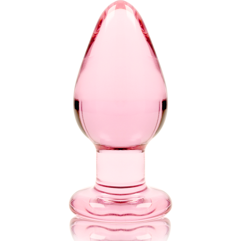 NEBULA SERIES BY IBIZA - MODEL 3 anale plug van borosilicaatglas, roze, 11 CM -O- 5 CM