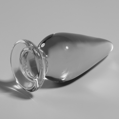 NEBULA SERIES BY IBIZA - MODEL 4 anale plug van borosilicaatglas, transparant, 11 CM -O- 5 CM