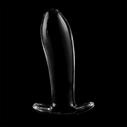 NEBULA SERIES BY IBIZA - MODEL 5 anale plug van borosilicaatglas, transparant, 12.5 CM -O- 3.5 CM