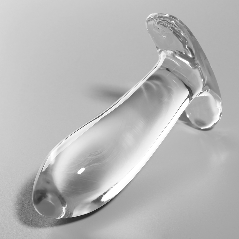 NEBULA SERIES BY IBIZA - MODEL 5 anale plug van borosilicaatglas, transparant, 12.5 CM -O- 3.5 CM