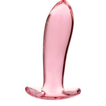 NEBULA SERIES BY IBIZA - MODEL 5 anale plug van borosilicaatglas, roze, 12.5 CM -O- 3.5 CM